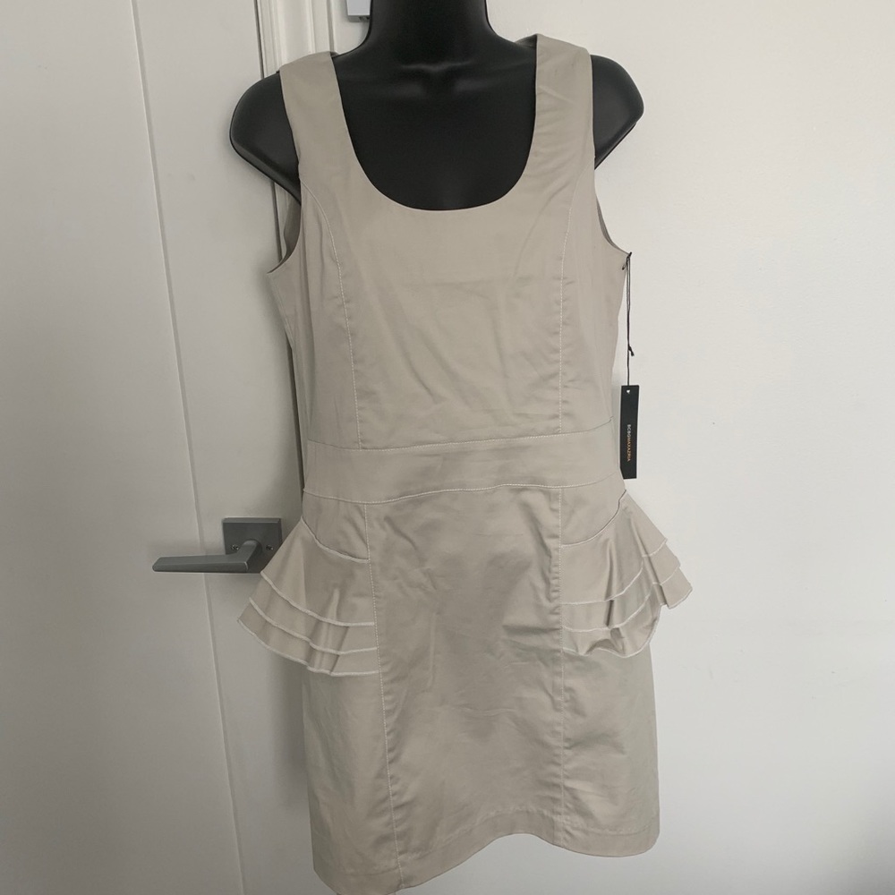 Brand new BCBG dress beige cream
